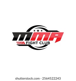 Modern professional mixed martial arts logo design