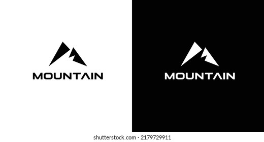 Modern and professional mountain logo design