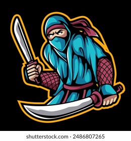 Modern professional Ninja mascot logo