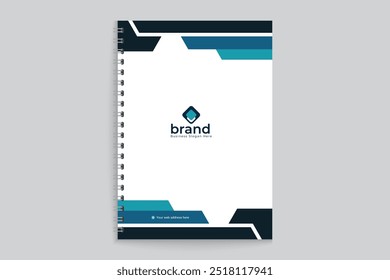 Modern professional notebook cover design