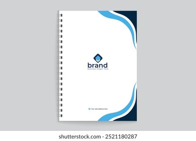 Modern professional notebook cover template