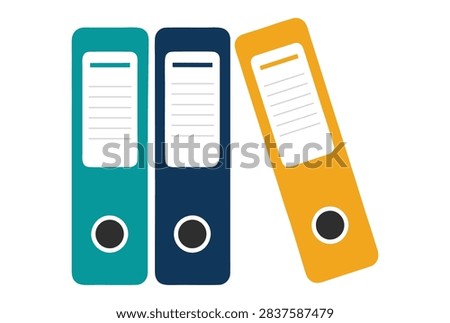 Modern professional office binders for document and file storage.