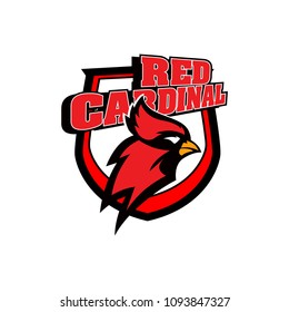 Modern professional red cardinals logo for sport team