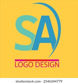  A modern and professional "SA" logo design available in vector EPS 10 format, tailored for businesses, startups, or personal branding needs. This logo ensures high-quality and scala