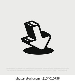 A modern professional set of icons with the image of arrows