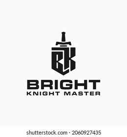 Modern professional Simple knights logo design template for a sport team