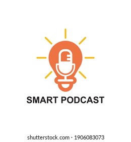 modern and professional smart podcast and communication logo