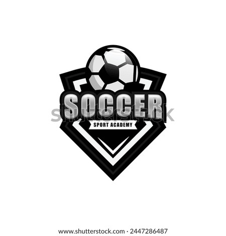 Modern professional soccer logo design for club community