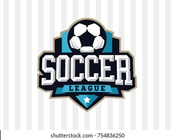 Modern professional soccer logo for sport team.