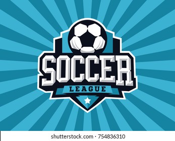 Modern professional soccer logo for sport team.