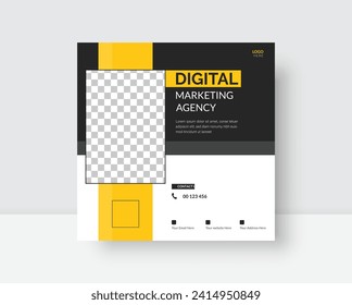 A modern professional social media post design with attractive colors  coolest look!