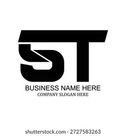 Modern professional ST logo design for businesses and startups, unique ST branding, creative ST identity, versatile ST icon, minimalist flat and vector logo inspiration, perfect for corporate and brand identity
