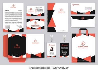 Modern professional stationery design template