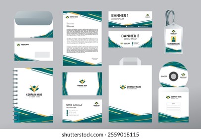 Modern professional stationery design Template,  