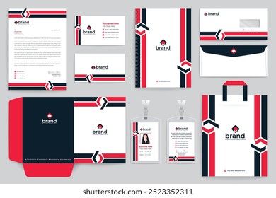 Modern professional stationery template design