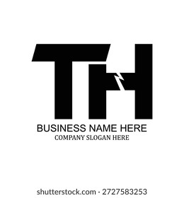 Modern professional TH logo design for businesses and startups, unique TH branding, creative TH identity, versatile TH icon, minimalist flat and vector logo inspiration, perfect for corporate and brand identity