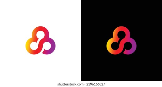 Modern and professional three circle logo design