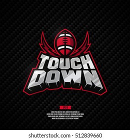 Modern Professional Touch Down Logo. American Football Logo.