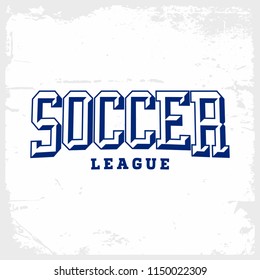 Modern professional vector emblem soccer for football league