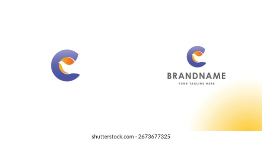 Modernes professionelles Vektorlogo-Design mit Buchstabe C. Sauberes und vielseitiges Branding-Symbol, perfekt für Unternehmen, Start-ups, Corporate Identity und persönliches Branding. Bearbeitbarer und skalierbarer Vektor