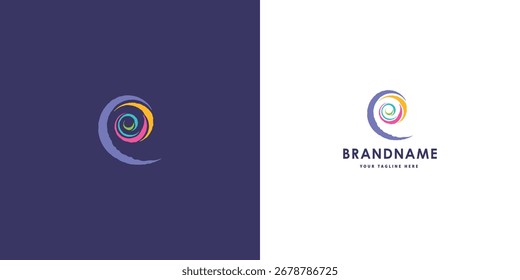 Modern professional vector logo design featuring letter E. Clean and versatile branding symbol perfect for businesses, start-ups, corporate identity and personal branding. Editable and scalable vector