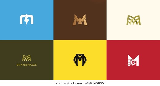 Modern professional vector logo design Collection. Clean and versatile branding symbol perfect for businesses, start-ups, corporate identity and personal branding. Editable and scalable vector