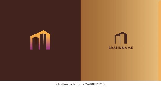 Design moderno do logotipo do vetor profissional com letra M. Símbolo de marca limpo e versátil perfeito para empresas, start-ups, identidade corporativa e marca pessoal. Vetor editável e escalável