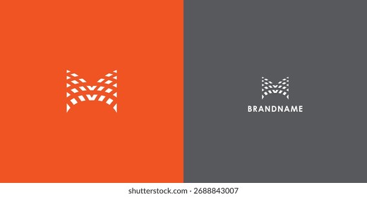 Modernes professionelles Vektorlogo-Design mit dem Buchstaben M. Sauberes und vielseitiges Branding-Symbol, perfekt für Unternehmen, Start-ups, Corporate Identity und persönliches Branding. Bearbeitbarer und skalierbarer Vektor