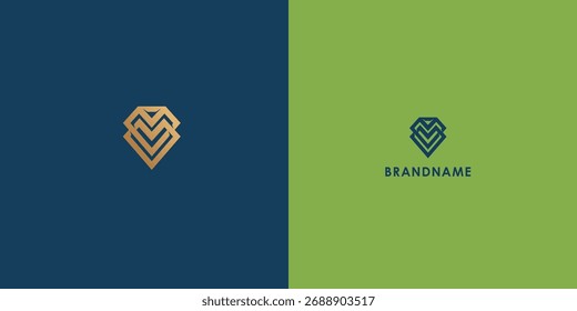 Moderno diseño de logotipo de Vector profesional con letra M. Símbolo de marca limpio y versátil perfecto para empresas, empresas emergentes, identidad corporativa y marca personal. Vector editable y escalable