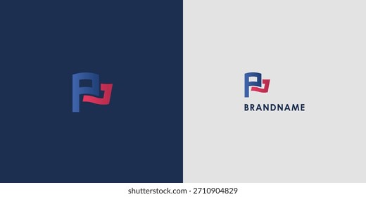 Modern professional vector logo design featuring letter P. Modern branding symbol perfect for businesses, start-ups, Brand identity and personal branding. Vector design template.

