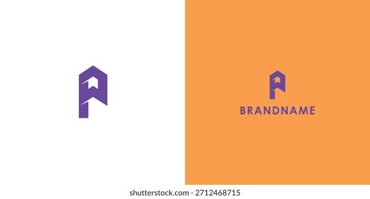 Modern professional vector logo design featuring letter P. Modern branding symbol perfect for businesses, start-ups, Brand identity and personal branding. Vector design template.