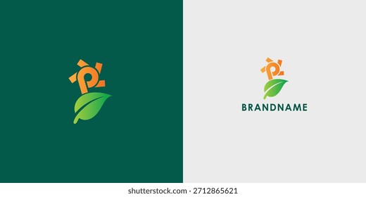 Diseño de logotipo de Vector profesional moderno con letra P. Símbolo de marca moderno perfecto para empresas, empresas emergentes, identidad de marca y marca personal. Plantilla de diseño de Vector.