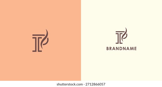Design de logotipo vetor profissional moderno com letra P. Símbolo de marca moderno perfeito para empresas, start-ups, identidade de marca e marca pessoal. Modelo de design de vetor.