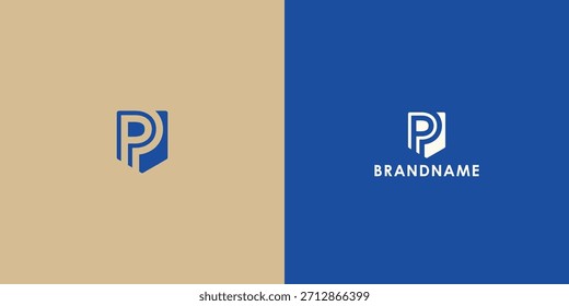 Modern professional vector logo design featuring letter P. Modern branding symbol perfect for businesses, start-ups, Brand identity and personal branding. Vector design template.