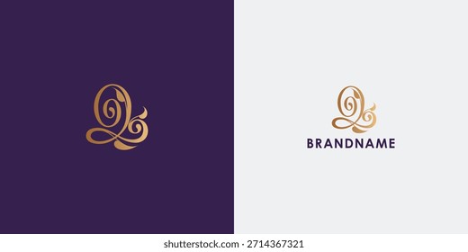 Modern professional vector logo design featuring letter Q. Modern branding symbol perfect for businesses, start-ups, Brand identity and personal branding. Vector design template.

