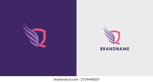 Modernes professionelles Vektorlogo-Design mit dem Buchstaben Q. Modernes Branding-Symbol, perfekt für Unternehmen, Start-ups, Markenidentität und persönliches Branding. Vorlage für Vektordesign.

