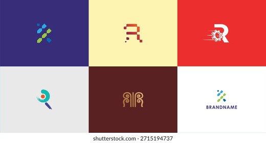 Modern professional vector logo design featuring letter R. Modern branding symbol perfect for businesses, start-ups, Brand identity and personal branding. Vector design template.

