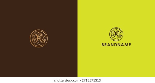 Diseño de logotipo de Vector profesional moderno con letra R. Símbolo de marca moderno perfecto para empresas, empresas emergentes, identidad de marca y marca personal. Plantilla de diseño de Vector.

