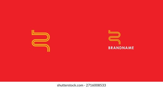 Modern professional vector logo design featuring letter R. Modern branding symbol perfect for businesses, start-ups, Brand identity and personal branding. Vector design template.