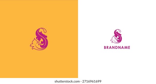 Modern professional vector logo design featuring letter S. Modern branding symbol perfect for businesses, start-ups, Brand identity and personal branding. Vector design template.