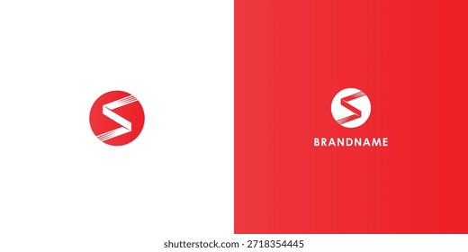 Diseño de logotipo de Vector profesional moderno con letra S. Símbolo de marca moderno perfecto para empresas, empresas emergentes, identidad de marca y marca personal. Plantilla de diseño de Vector.

