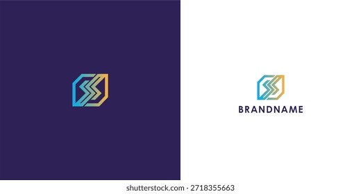 Diseño de logotipo de Vector profesional moderno con letra S. Símbolo de marca moderno perfecto para empresas, empresas emergentes, identidad de marca y marca personal. Plantilla de diseño de Vector.

