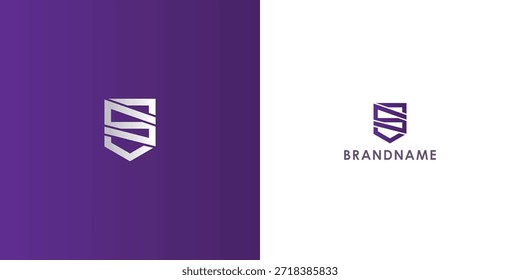 Diseño de logotipo de Vector profesional moderno con letra S. Símbolo de marca moderno perfecto para empresas, empresas emergentes, identidad de marca y marca personal. Plantilla de diseño de Vector.