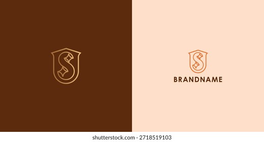 Diseño de logotipo de Vector profesional moderno con letra S. Símbolo de marca moderno perfecto para empresas, empresas emergentes, identidad de marca y marca personal. Plantilla de diseño de Vector.

