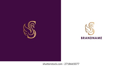 Diseño de logotipo de Vector profesional moderno con letra S. Símbolo de marca moderno perfecto para empresas, empresas emergentes, identidad de marca y marca personal. Plantilla de diseño de Vector.