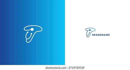 Diseño de logotipo de Vector profesional moderno con letra T. Símbolo de marca moderno perfecto para empresas, empresas emergentes, identidad de marca y marca personal. Plantilla de diseño de Vector.