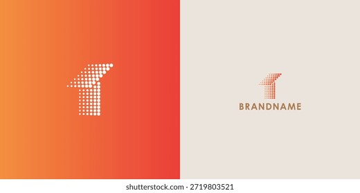 Diseño de logotipo de Vector profesional moderno con letra T. Símbolo de marca moderno perfecto para empresas, empresas emergentes, identidad de marca y marca personal. Plantilla de diseño de Vector.