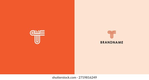 Diseño de logotipo de Vector profesional moderno con letra T. Símbolo de marca moderno perfecto para empresas, empresas emergentes, identidad de marca y marca personal. Plantilla de diseño de Vector.

