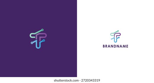 Diseño de logotipo de Vector profesional moderno con letra T. Símbolo de marca moderno perfecto para empresas, empresas emergentes, identidad de marca y marca personal. Plantilla de diseño de Vector.

