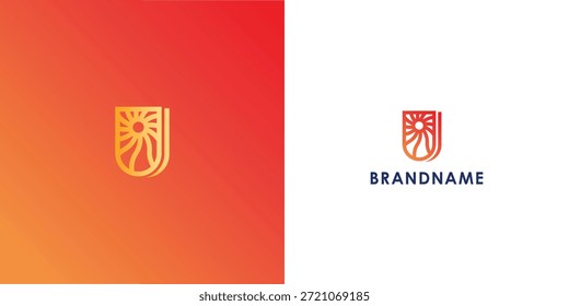Modern professional vector logo design featuring letter U. Modern branding symbol perfect for businesses, start-ups, Brand identity and personal branding. Vector design template.

